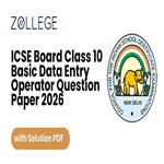 ICSE Board Class 10 Basic Data Entry Operator Question Paper 2026 with Solutions